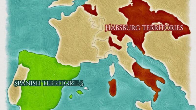 Habsburg territories after the War of Spanish Succession (© Habsburg-Dynasty.com, based on primary sources)