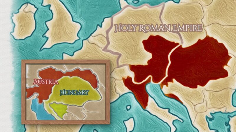 Habsburg territories in the early 19th century