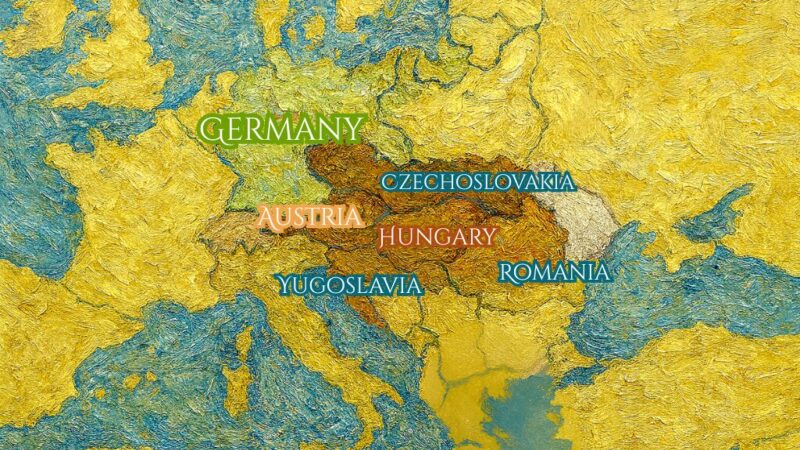 The site of the Habsburg domain after its dissolution